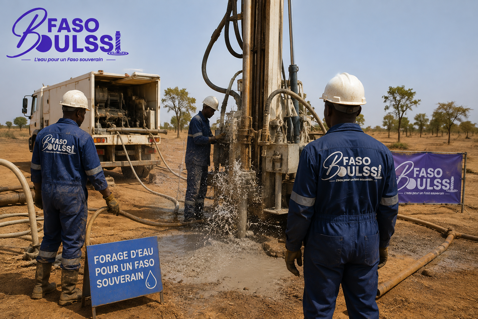 Forage d'eau positif
